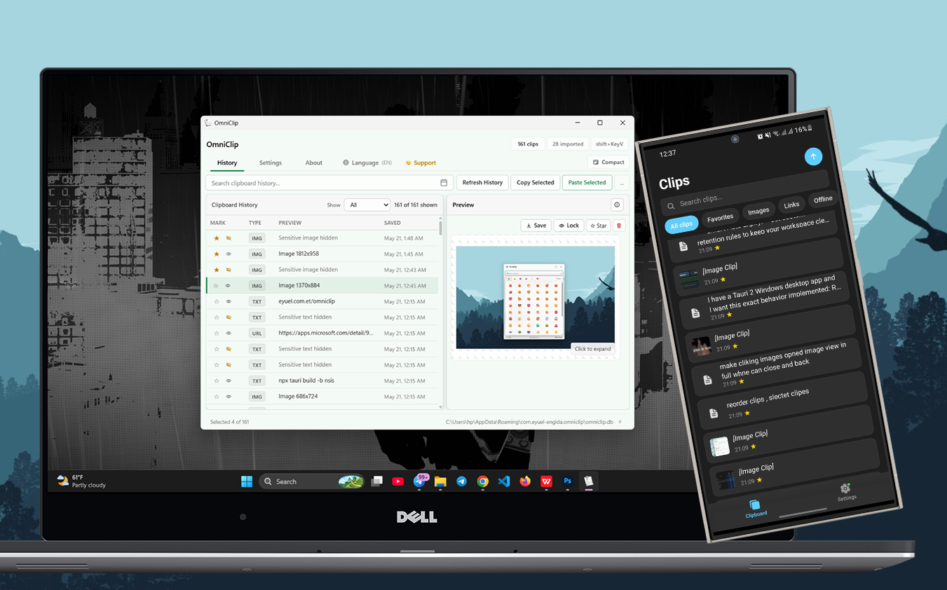 OmniClip Clipboard Manager