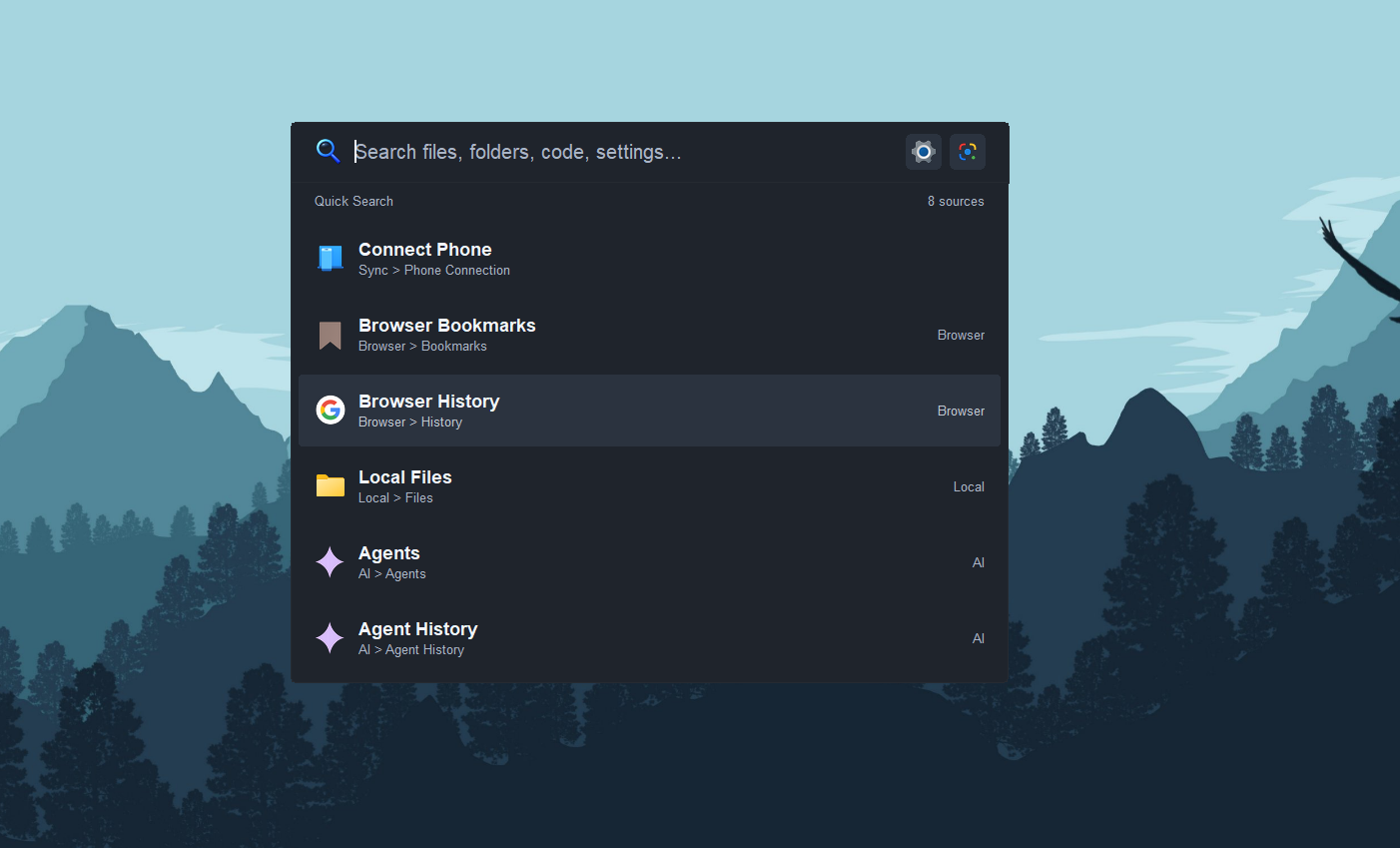 OmniSearch Lite Interface Preview